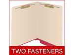 Medical Arts Press Reinforced End Tab File Folder, Straight-Cut, Letter Size, Manila/Red, 50/Box (S-09473-RED)