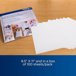 Brother 8.5" x 11" Sublimation Paper, White, 100 Sheets (SP01PLS)