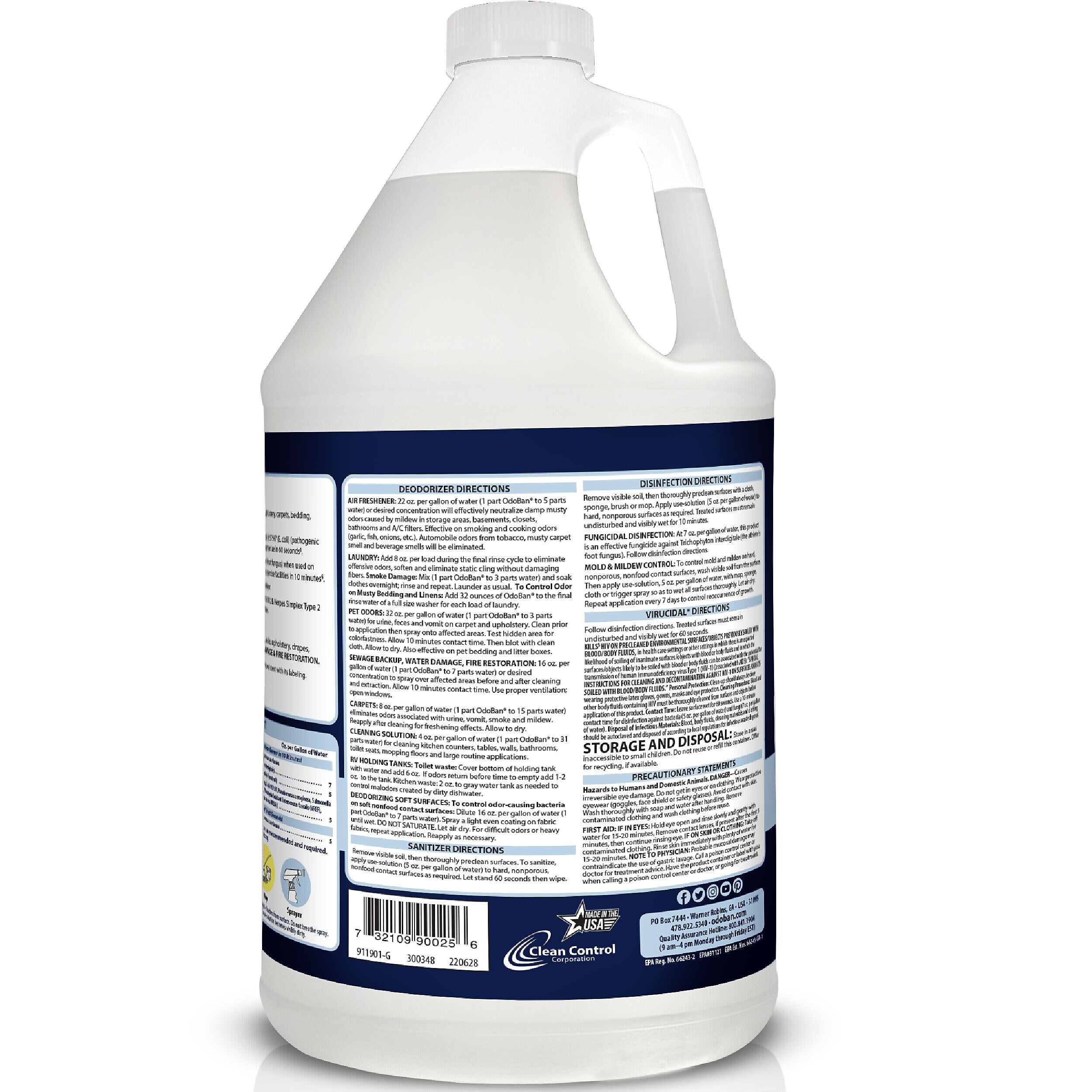 OdoBan Air Freshener & Deodorizer, Night Ice Scent, 1 Gallon (911901-G4)