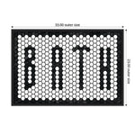 Amanti Art Bath Tiles by Wild Apple Portfolio Framed Canvas Wall Art Print, 33" x 23" (A42677249610)