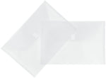 JAM Paper Premium Plastic Document File, Legal, Clear, 3/Pack (219V0CLX3)