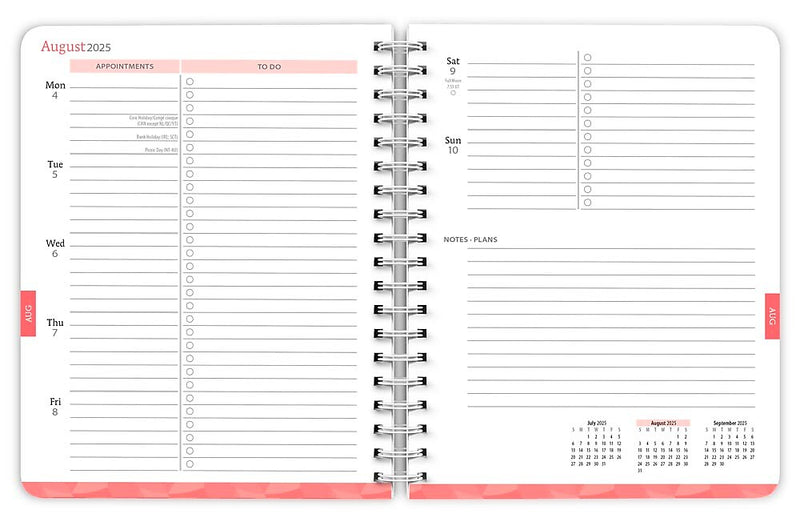 2025-2026 Plato House of Turnowsky 6" x 7.75" Academic Year Weekly Planner, Multicolored (9798330700110)