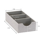 Household Essentials Organizer Tray, 3 Compartments, 2/Pack (7474-1)