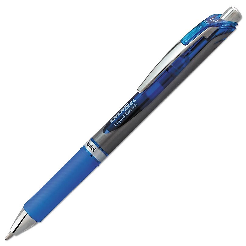 EnerGel Deluxe RTX Retractable Gel Pen, 1.0 mm, Blue Ink (PENBL80C)