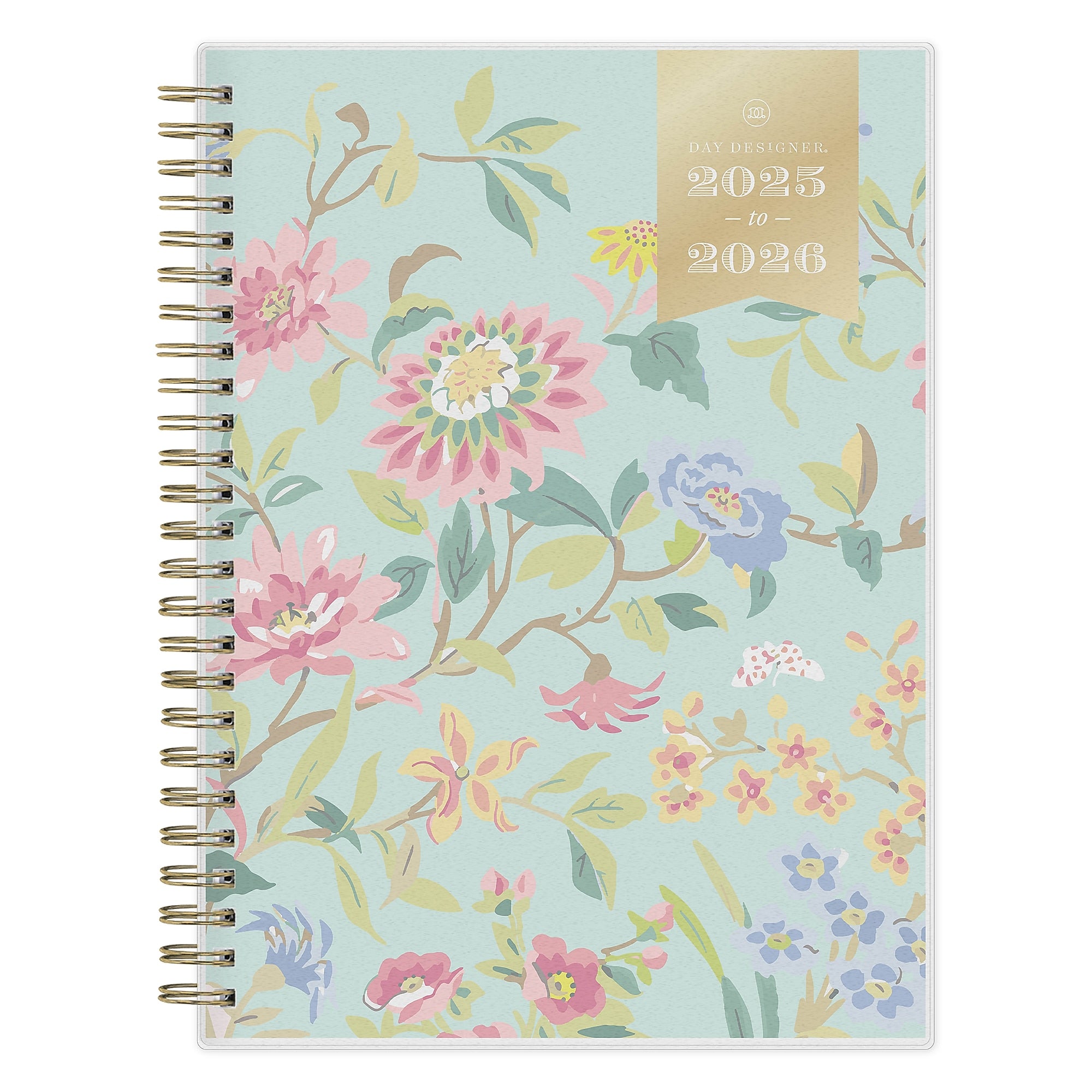 2025-2026 Day Designer for Blue Sky Climbing Floral 5.875" x 8.625" Academic Weekly & Monthly Planner (137884-A26)