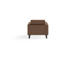Safco Mirella Vinyl Lounge Chair, Cognac/Black (1732MRL2BLKCOG)