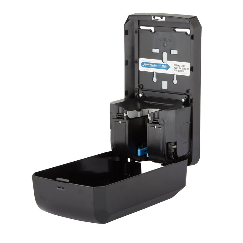 Pacific Blue Ultra Automatic Wall Mounted Hand Soap/Sanitizer Dispenser, Black (53590)
