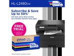 Brother HL-L2480DW Compact Wireless Black & White Laser Printer, Copy & Scan, Refresh Subscription Ready