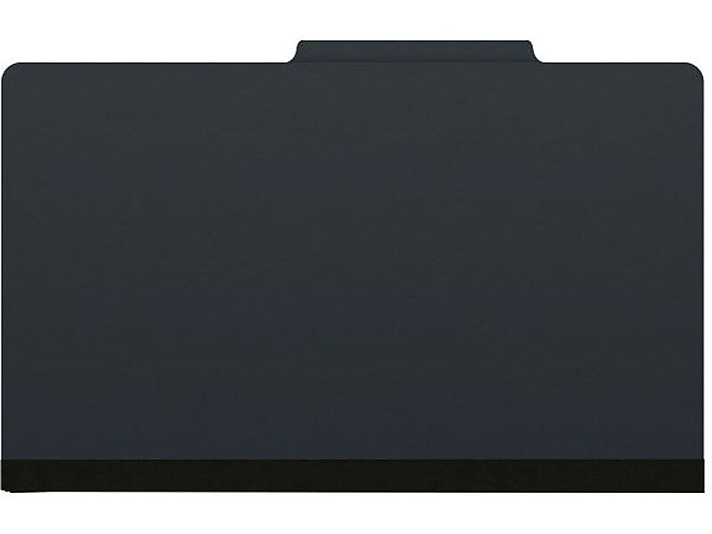 Medical Arts Press Pressboard Classification Folder, 2 Dividers, 2" Expansion, Legal Size, Black, 10/Box (DV-T52-26-3BLK)