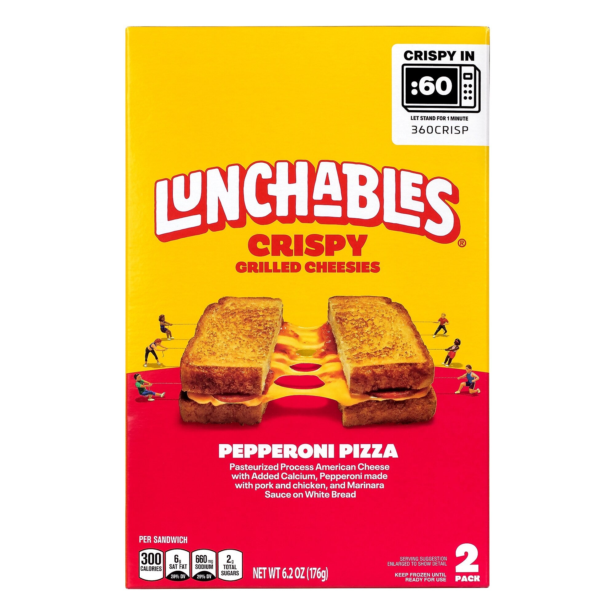 Lunchables Crispy Pepperoni Pizza Grilled Cheesies, 6.2 oz, 12/Pack (220-02479)
