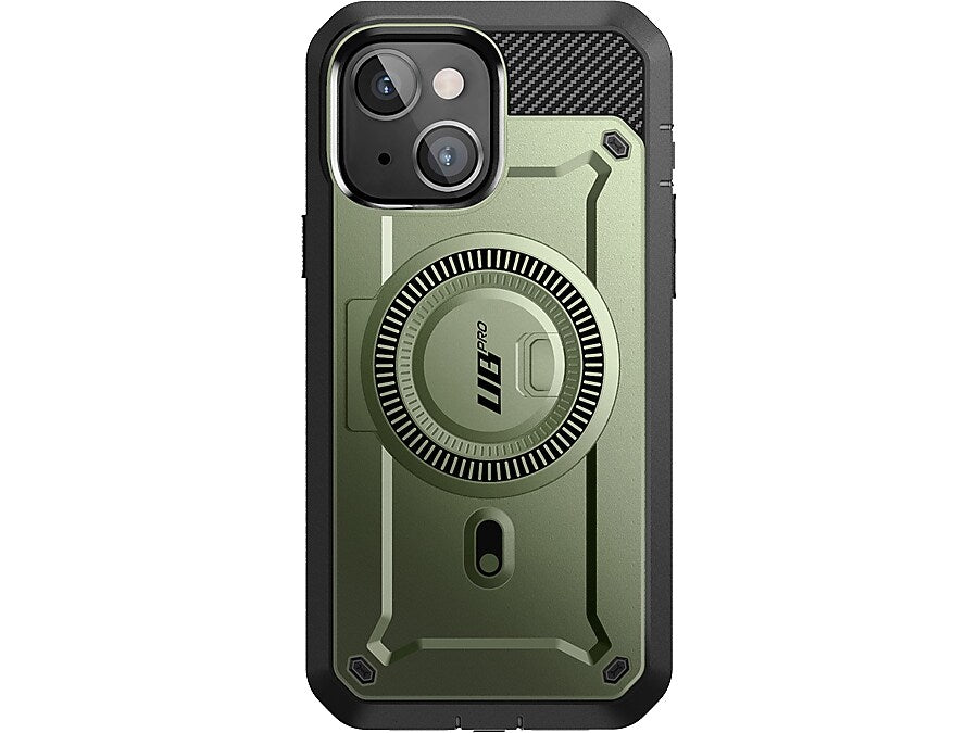 SupCase Unicorn Beetle PRO MAG Rugged Case for iPhone 15, Dark Green (SUP-iPhone2023-6.1-MagPro-SP-Guldan)