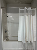 Gary Manufacturing PREA Compliant  70" x 72" Vinyl Shower Curtains, Grommets, White, 12/Case (STPSTDMHCFG)