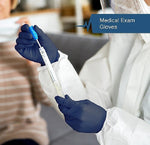 FifthPulse Powder Free Nitrile Gloves, Latex Free, X-Large, Navy Blue, 100/Box (FMN100213)