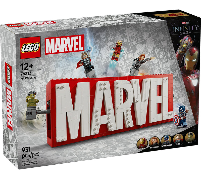 LEGO Super Heroes MARVEL Logo & Minifigures, 931 Pieces (76313)