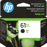 HP 61XL Black High Yield Ink Cartridge, Prints Up to 430 Pages (CH563WN#140)