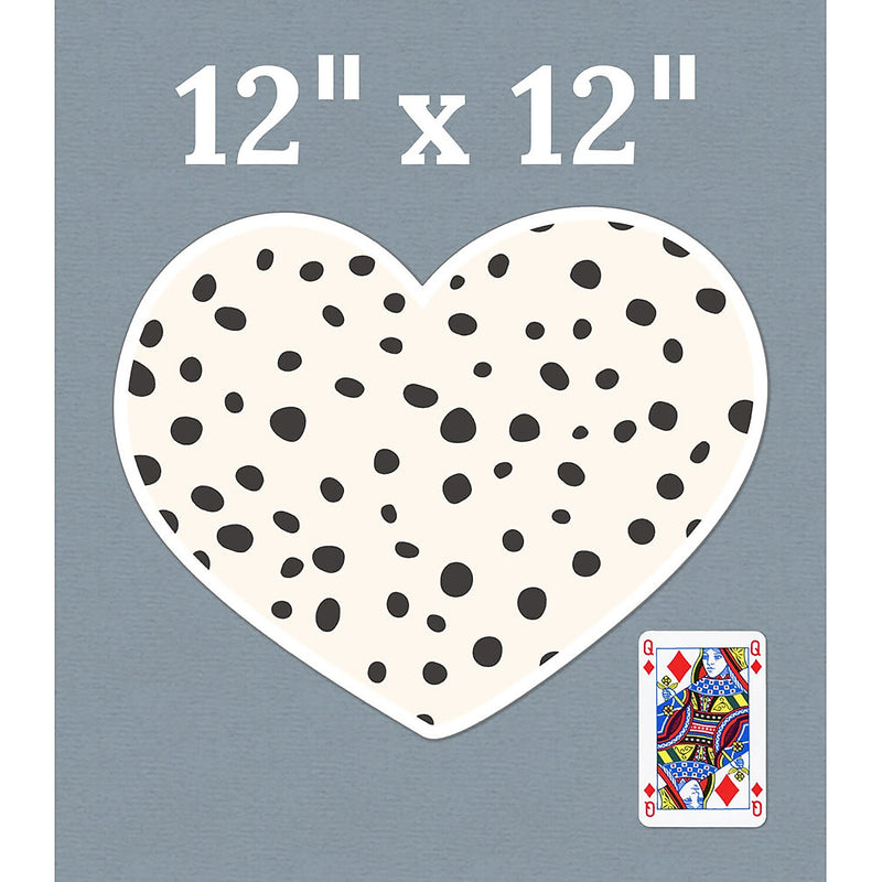 Carson Dellosa Education We Belong Jumbo Hearts & Dots Cut-Outs, 12/Pack, 3 Packs/Bundle (CD-120650-3)