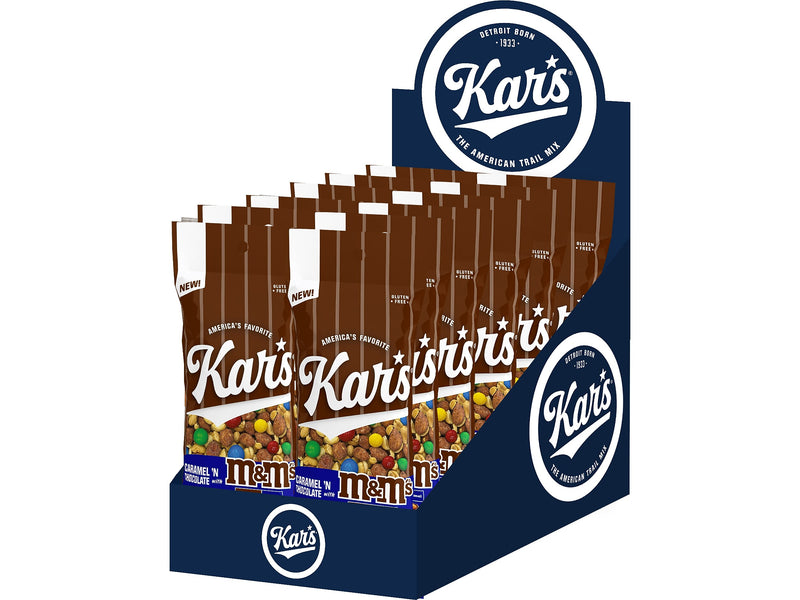 Kar's M&M's Caramel 'N Chocolate Gluten Free Trail Mix, 2 oz., 12 Bags/Box (8959)