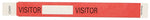 Red Tyvek Visitor Wristband, 10" x 1"