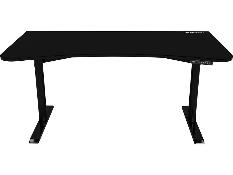 Arozzi Arena Moto 63"W Curved 29-46"H Adjustable Standing Gaming Desk, Black (AZ-ARENA-MOTO)