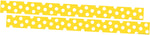 Barker Creek Double-Sided Border, 35" x 3", Dot to Dot Lemon, 24/Pack (4440)