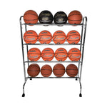 Champion Sports 4 Tier Portable Ball Cart, Silver (CHSBRC4)