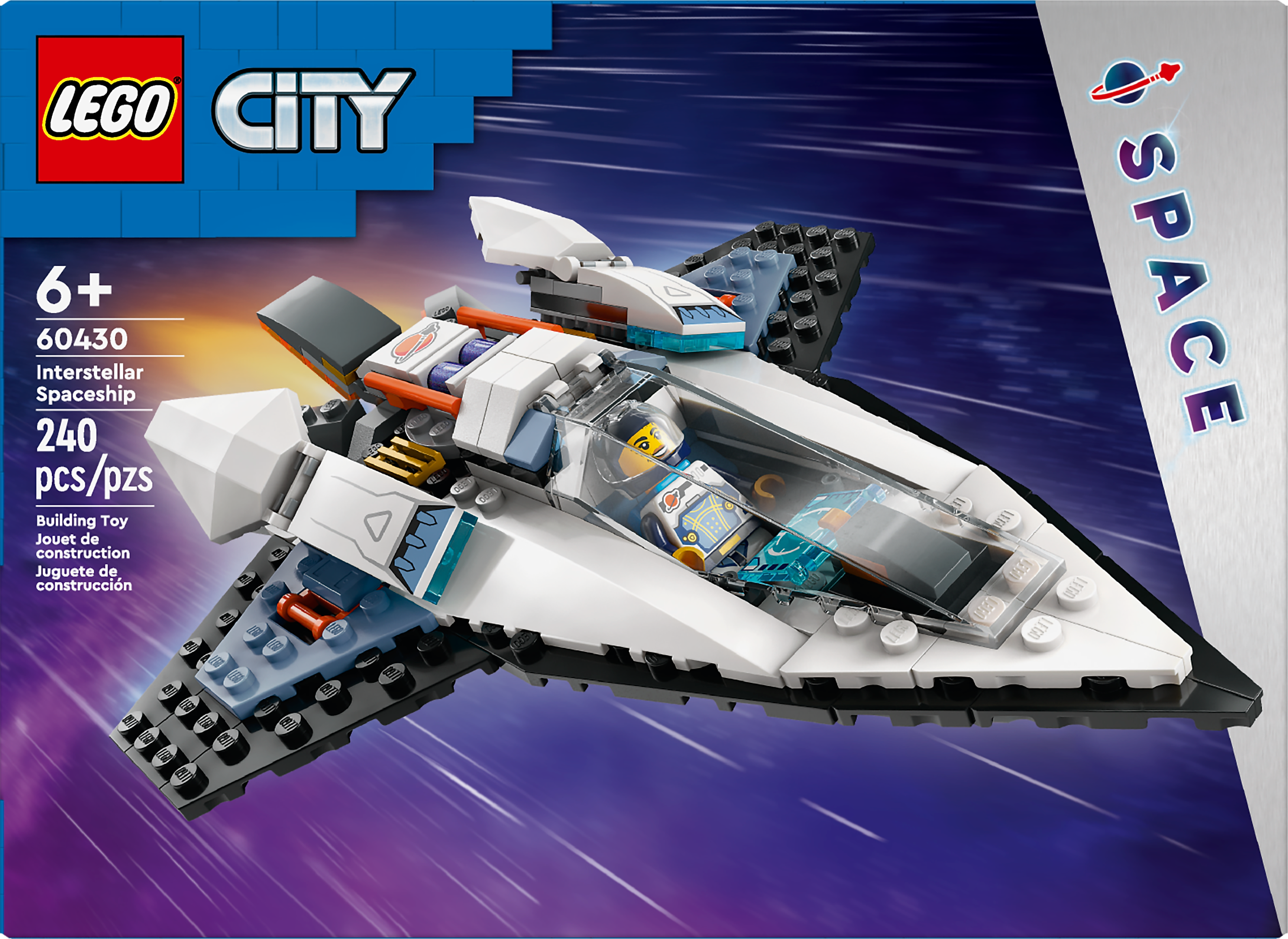 LEGO City Interstellar Spaceship, 240 Building Pieces (60430)