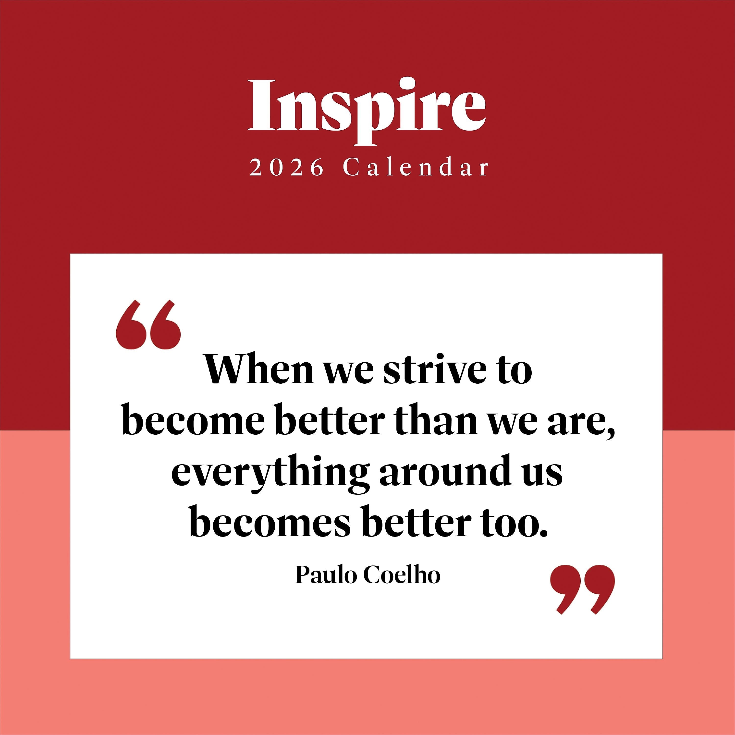 2026 TF Publishing 12" x 17" TF Publishing 12" x 12" Inspire Wall Calendar 26-1138