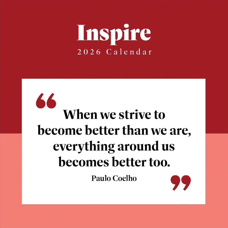 2026 TF Publishing 12" x 17" TF Publishing 12" x 12" Inspire Wall Calendar 26-1138