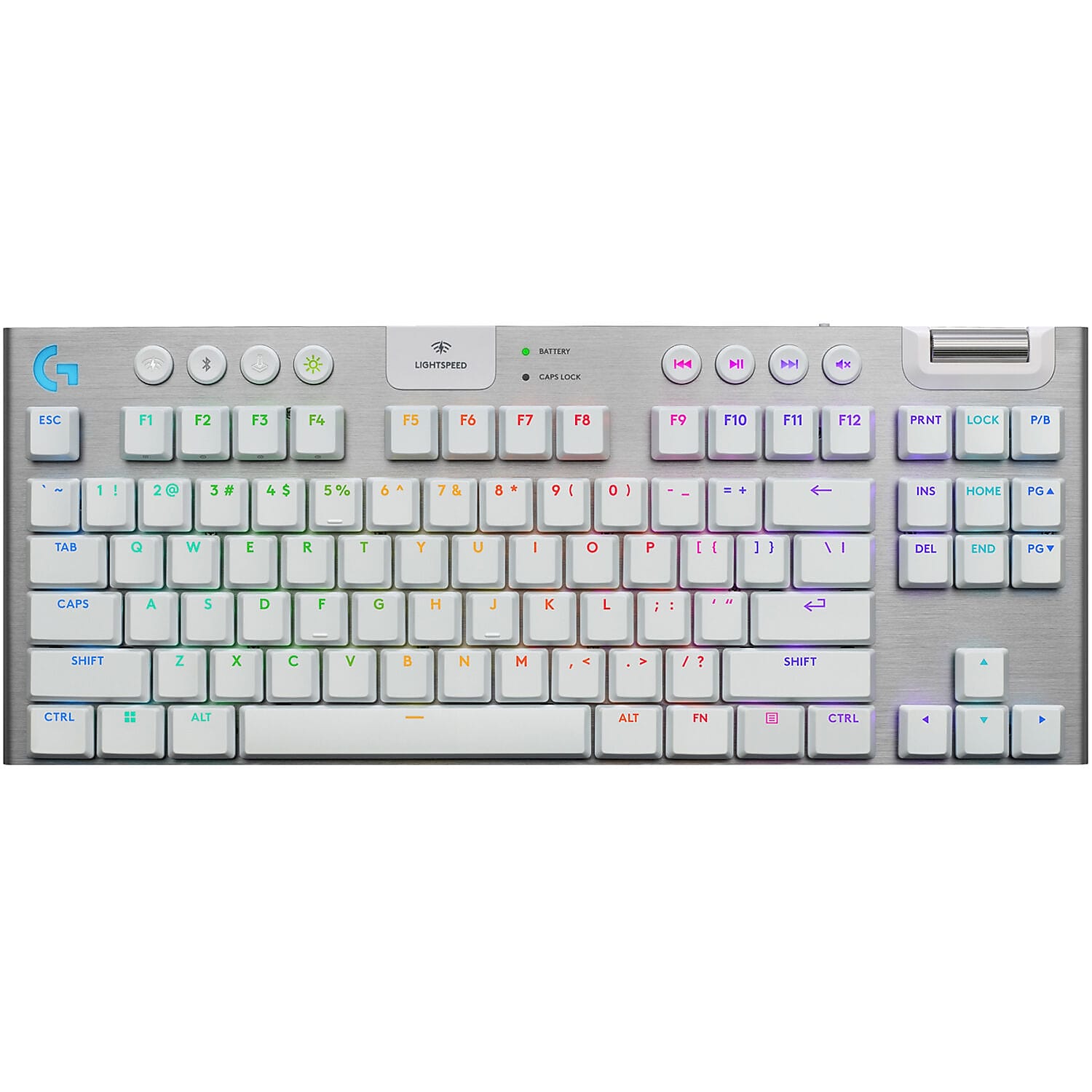 Logitech G Series G915 X LIGHTSPEED TKL Wireless Tactile Gaming Keyboard, White (920-012732)