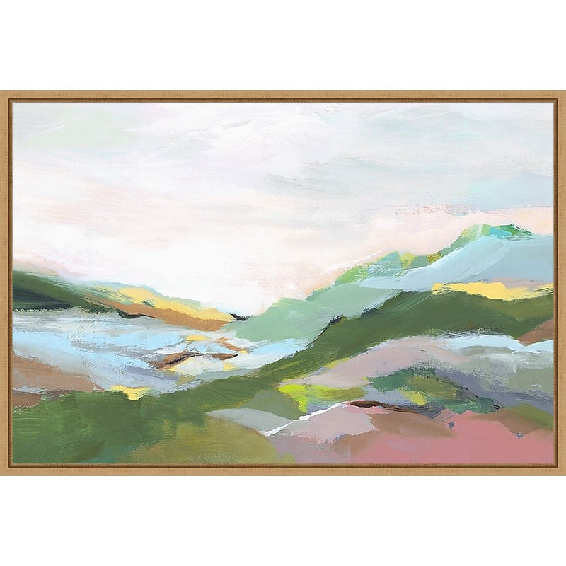 Amanti Art Highland Landscape I by Isabelle Z Framed Canvas Wall Art Print, 33" x 23" (A42677128219)