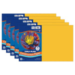 Tru-Ray 12" x 18" Construction Paper, Gold, 50 Sheets/Pack, 5 Packs/Bundle (PAC102998-5)