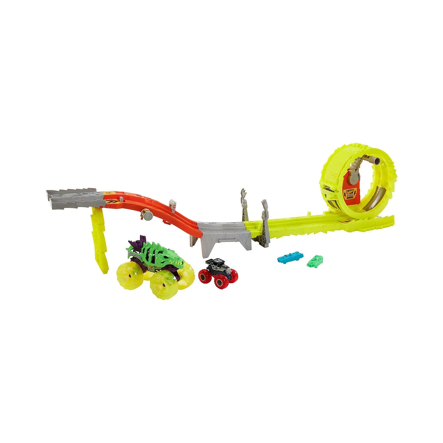 Mattel Hot Wheels Monster Trucks Charge & Chase Challenge Track Set (HYT07)