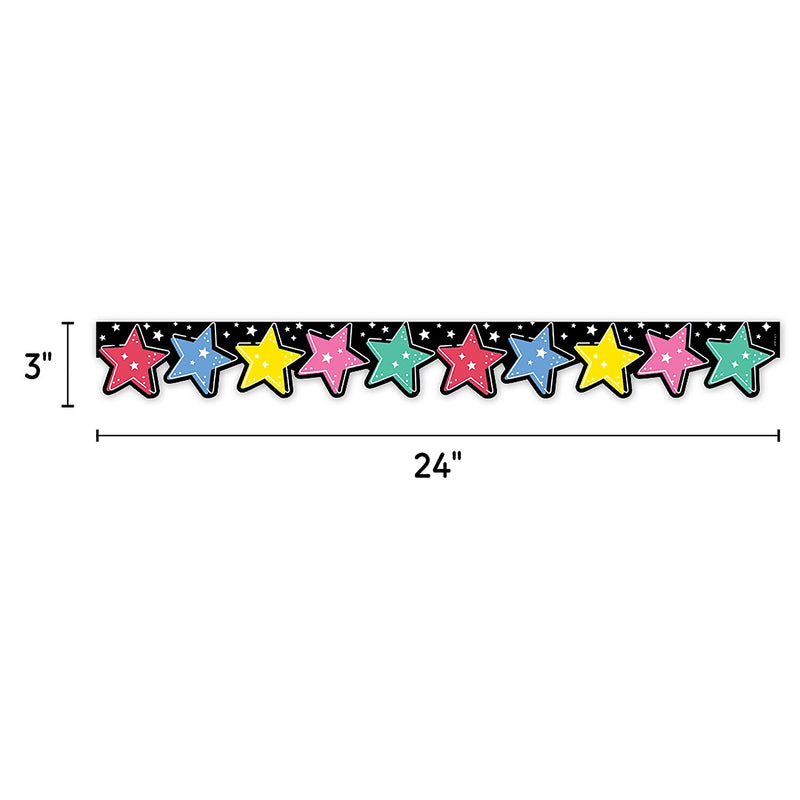 Creative Teaching Press Star Bright EZ Border, 48', Multicolored, 3/Bundle (CTP10981-3)