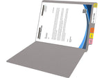 Medical Arts Press Reinforced End Tab File Folder, Straight Cut, Letter-Size, Gray, 50/Box (S-01601-GRY)
