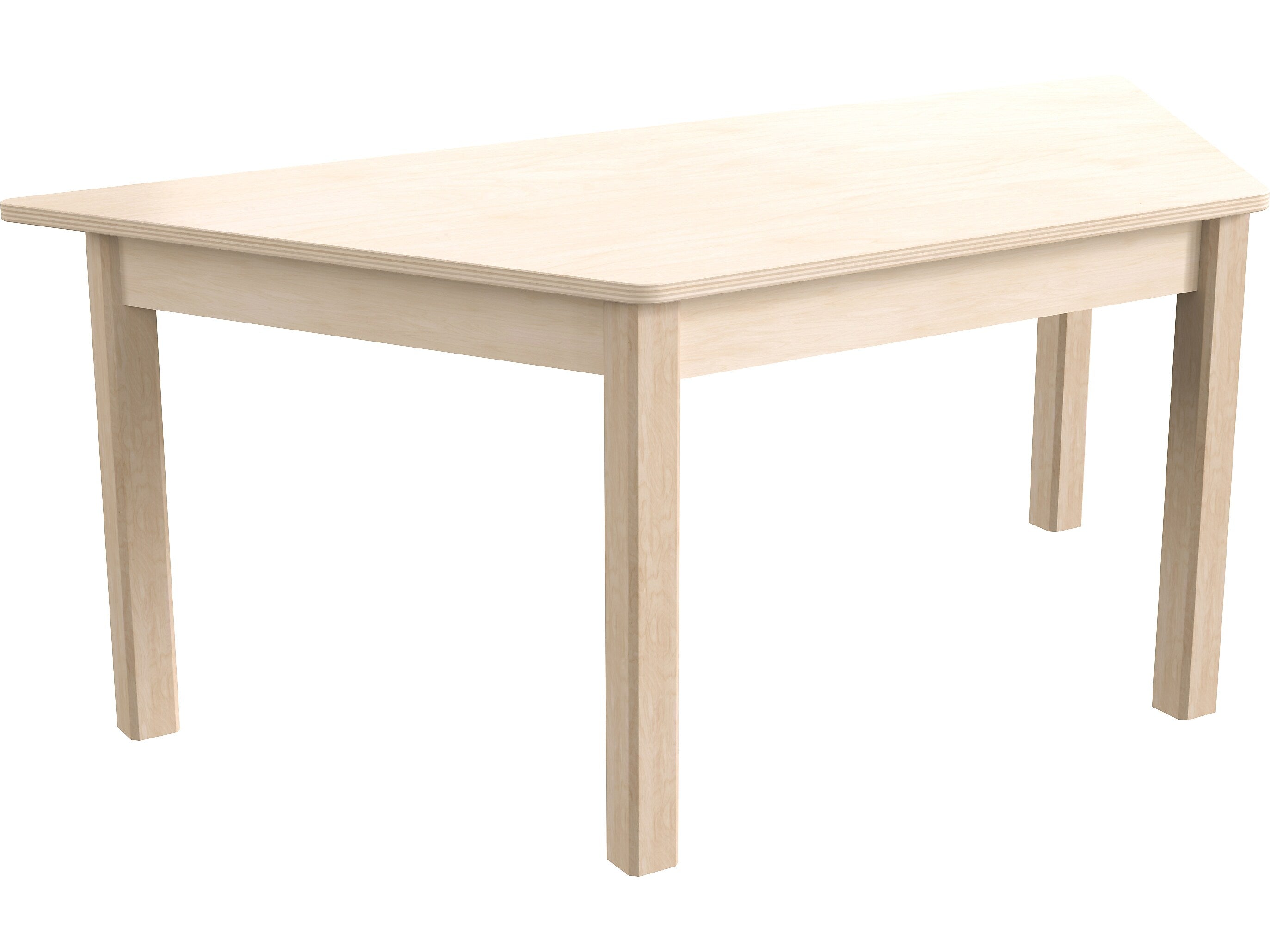 Flash Furniture Bright Beginnings Hercules Trapezoid Table, 47" x 20.75", Beech (MK-ME088017-GG)