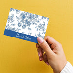 Great Papers Blue Floral Toile General Use Thank You Notecard Kits, Multicolored, 24/Pack (2025020)