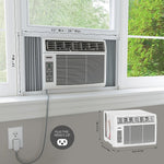 Durastar 115-Volt 8000 BTU 8000 (BTU DOE) Window Air Conditioner with Remote, White (DRWAC081XNA1)