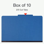Pendaflex Heavy Duty Classification Folder, 3-Dividers, 3" Expansion, Legal Size, Blue, 10/Box (1006944)