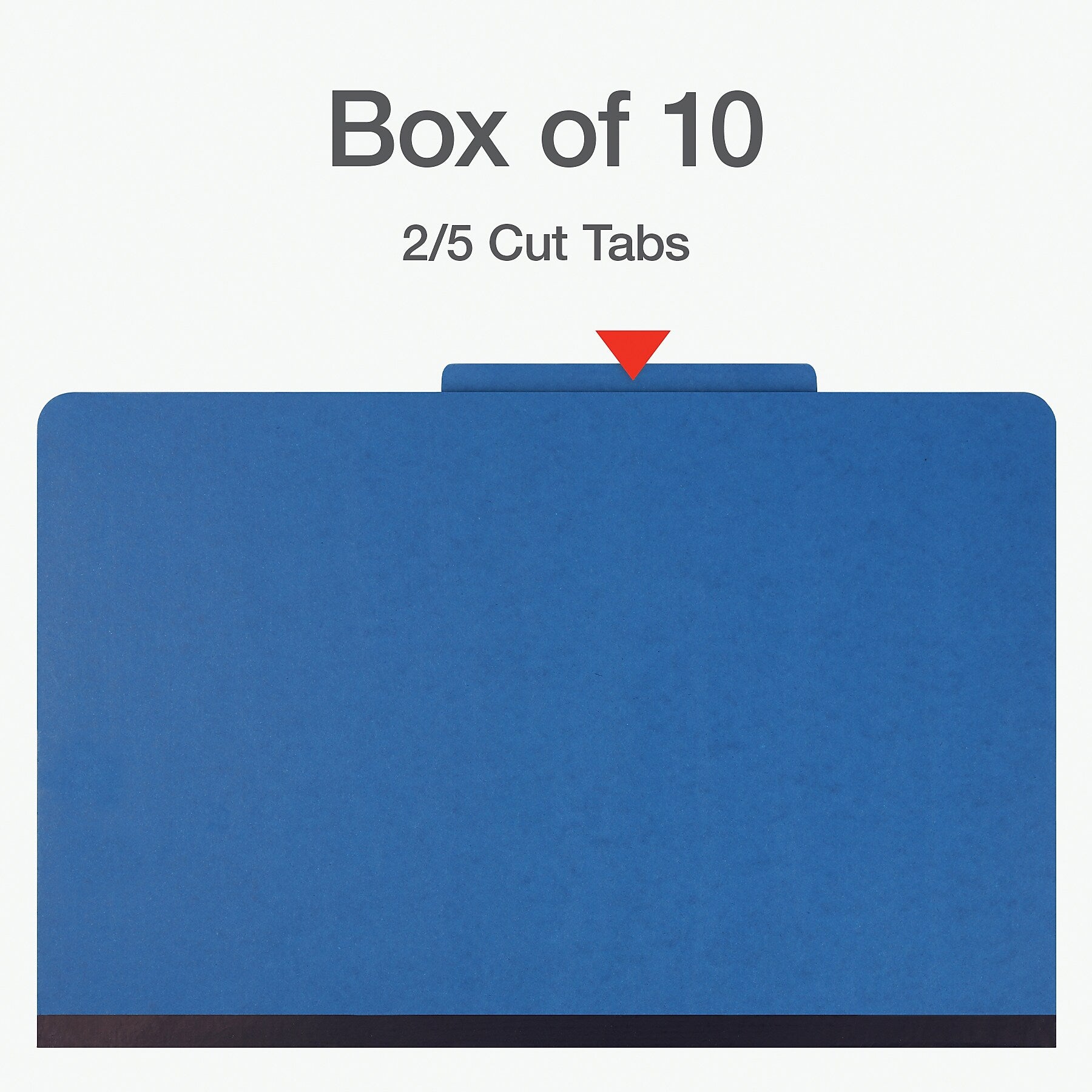 Pendaflex Heavy Duty Classification Folder, 3-Dividers, 3" Expansion, Legal Size, Blue, 10/Box (1006944)