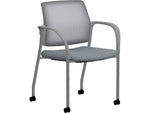 HON Ignition Fabric/Mesh Multipurpose Stacking Chair, Basalt/Silver (HIGS6.F.H.IF.APX25.PR8T)