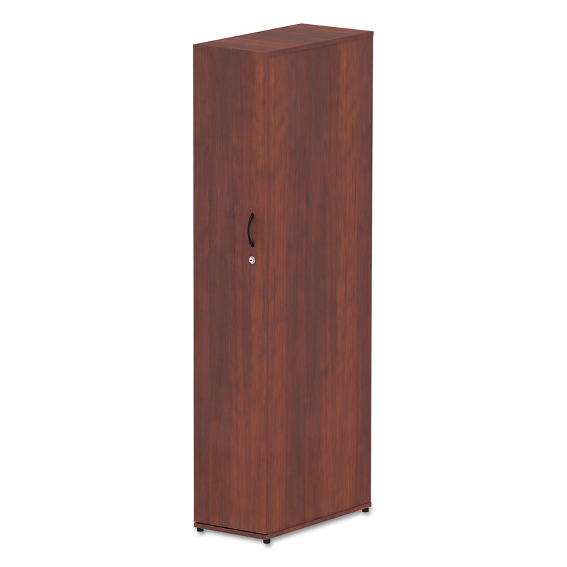 Alera® Valencia Series Wardrobe, 11 7/8w x 23 7/8d x 65h, Medium Cherry
