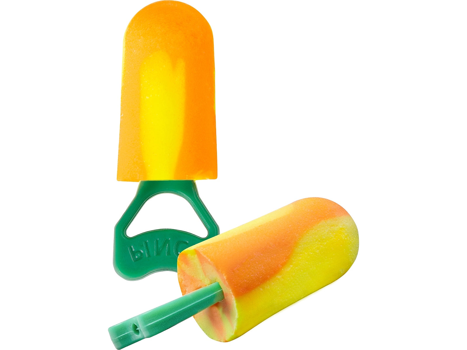 BioSoft Pinchfit Disposable Bio-Based Foam Uncorded Earplugs, NRR 32 dB, Yellow/Orange, 100/Box (PF-1)