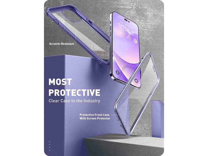 i-Blason Ares Deep Purple Case for iPhone 14 Pro Max (iPhone2022Pro-6.7-Ares-SP-Mauve)