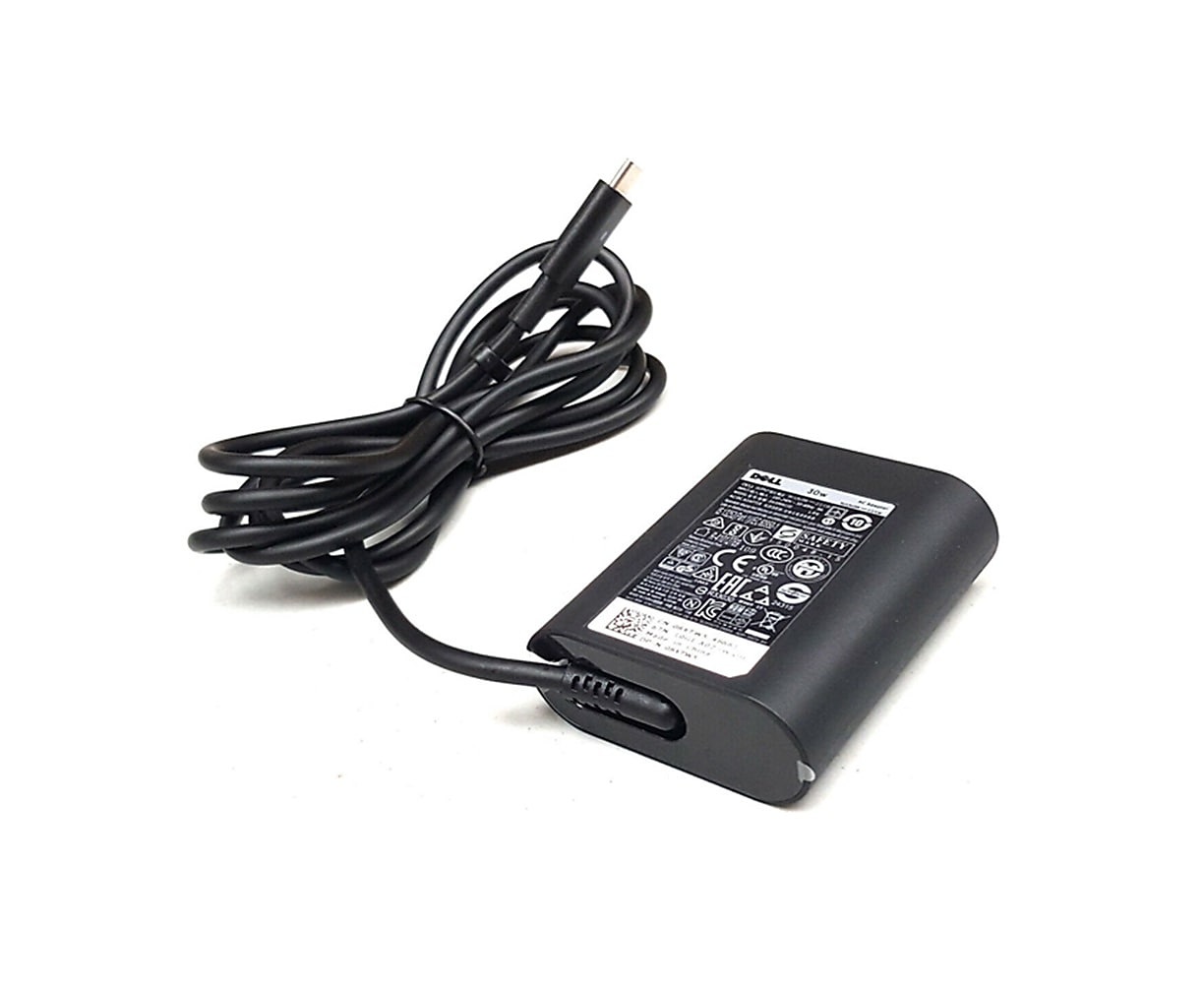 Dell 30W USB-C Laptop Adapter & Charger for Dell Laptop, Black (0RVR9)