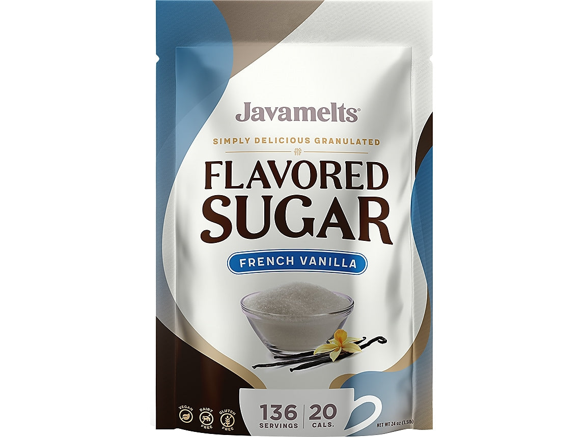 Javamelts French Vanilla Flavored Sugar Resealable Bag (888840C)