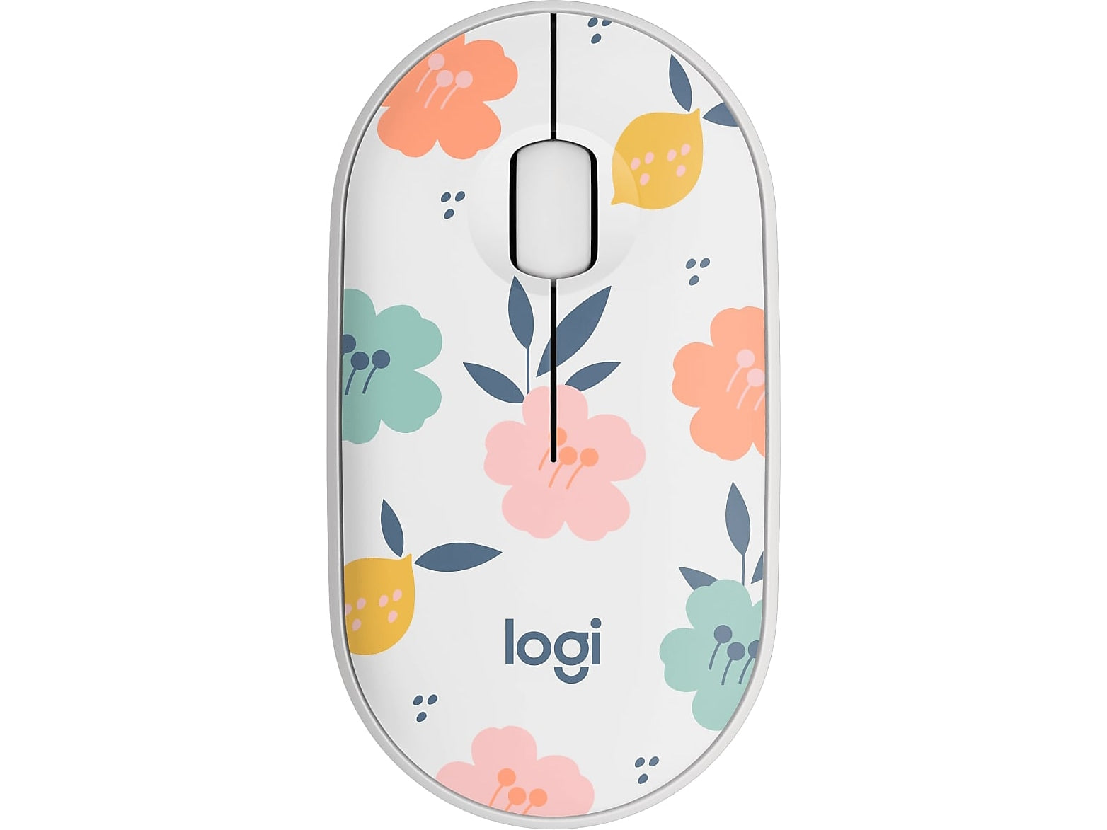 Logitech M340 Wireless Ergonomic Ambidextrous Optical USB Mouse, Floral Bouquet (910-007280)