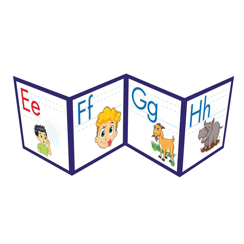 Junior Learning 8.23" x 8.23" Rainbow Phonics Alphabet Poster, 26/Set (JRLRP113)