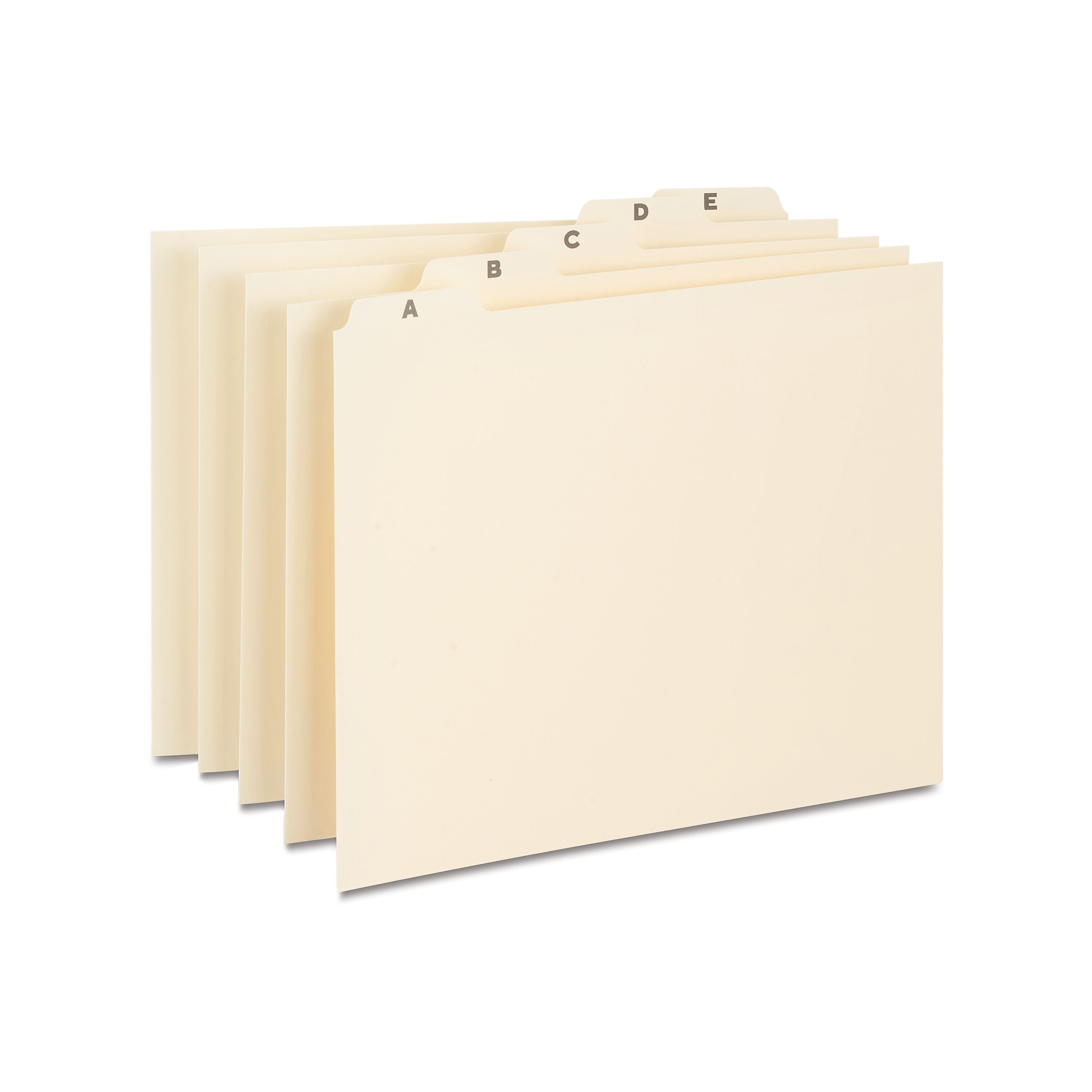 Staples® A-Z Index File Guide, Letter, Manila, 25/Set (ST118257)