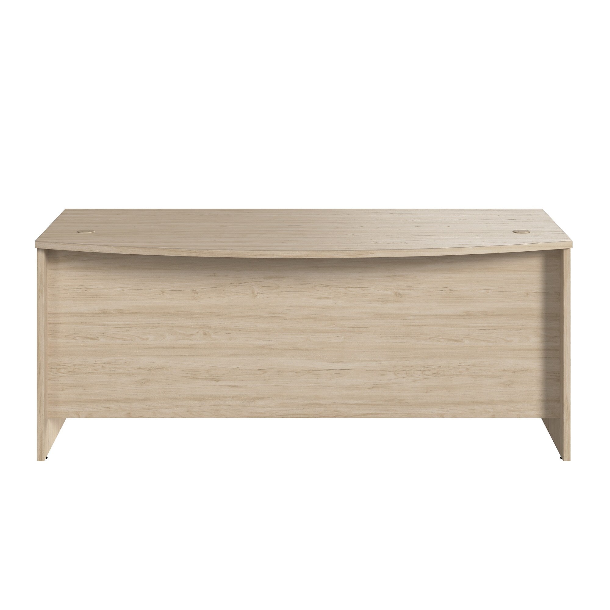Bush Business Furniture Studio C 72"W Bow Front Desk, Natural Elm (SCD172NE)