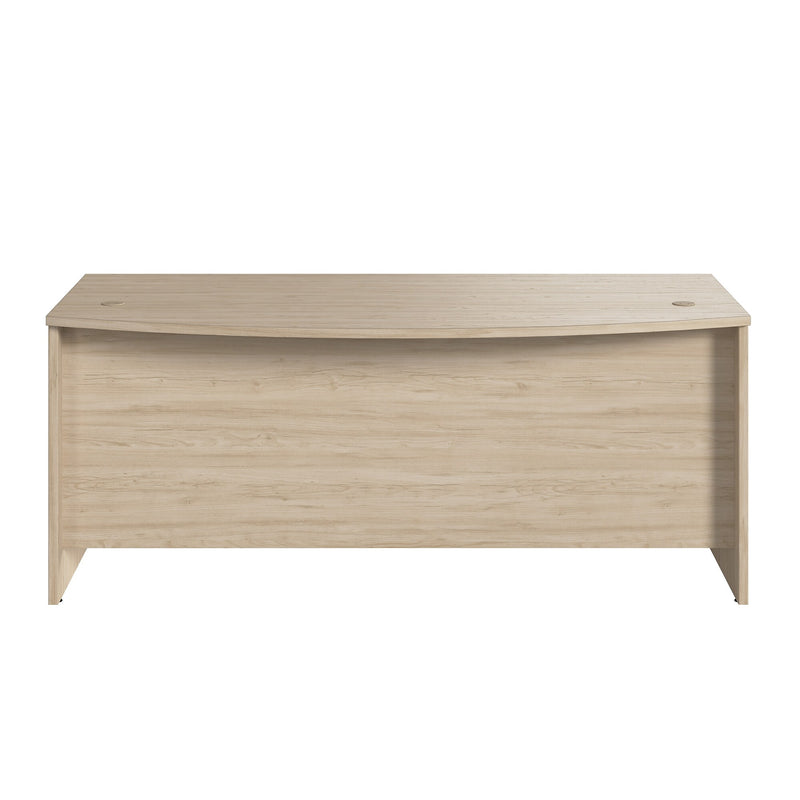 Bush Business Furniture Studio C 72"W Bow Front Desk, Natural Elm (SCD172NE)